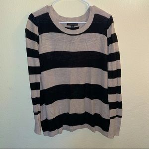 Black and Cream Stripe Sweater